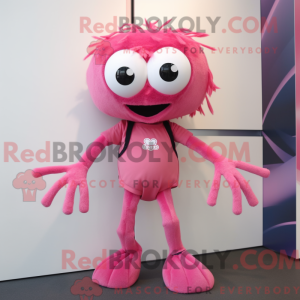 Mascot character of a Pink...