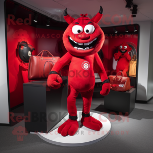 Red Devil maskot kostume...