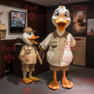 Mascot karakter van een Tan...