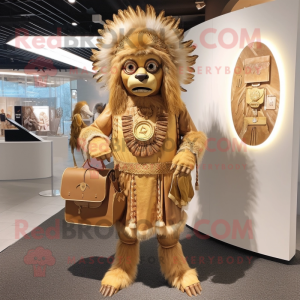 Gold Chief mascotte kostuum...