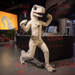 Maskot karaktär av en Cream...