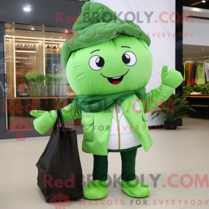 Mascot character of a Green...