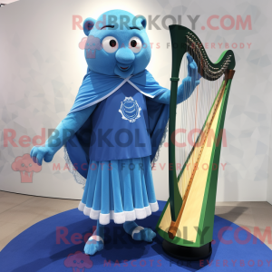 Mascot character of a Blue...