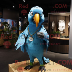 Mascot character of a Cyan...
