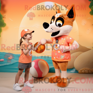 Mascot character of a Peach...