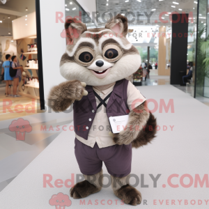 Mascot character of a Beige...