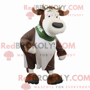 Mascot character of a Brown...