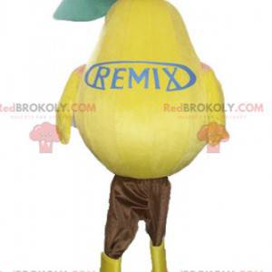 Meget realistisk kæmpe gul pære maskot - Redbrokoly.com
