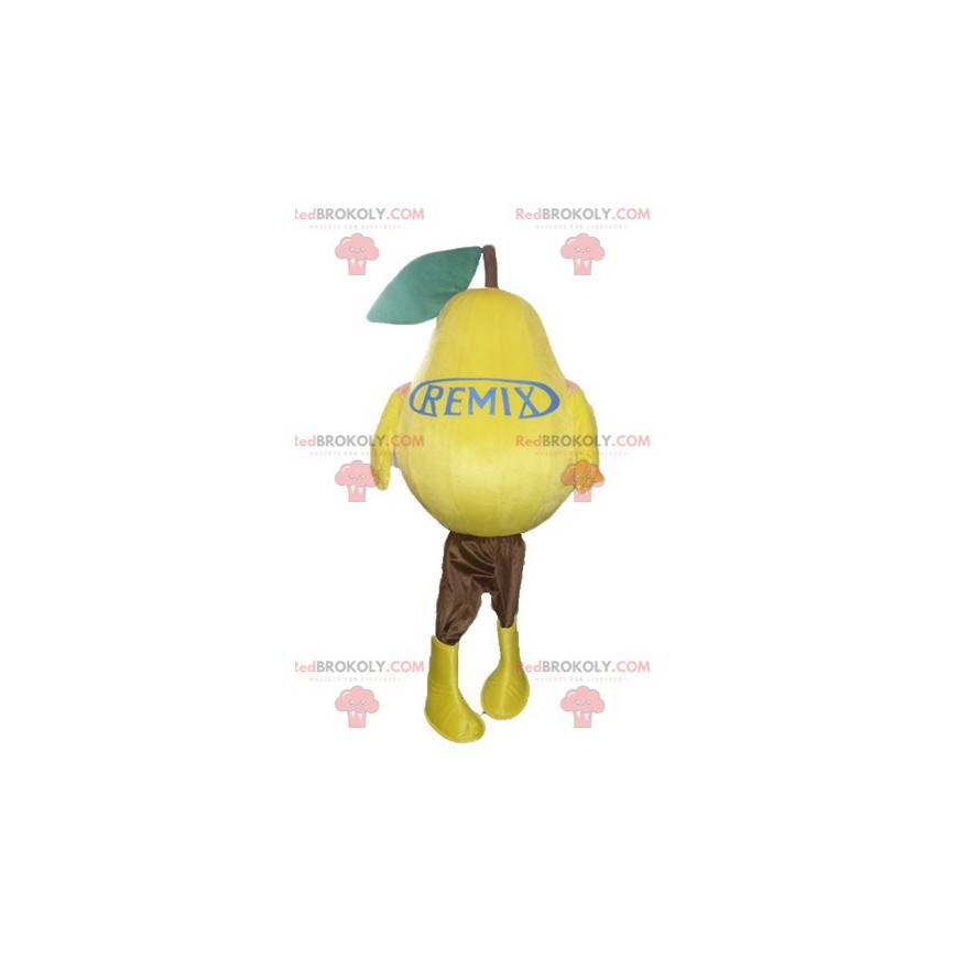 Mycket realistisk gigantisk gul päronmaskot - Redbrokoly.com