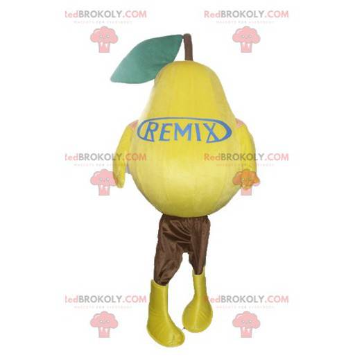 Very realistic giant yellow pear mascot - Redbrokoly.com