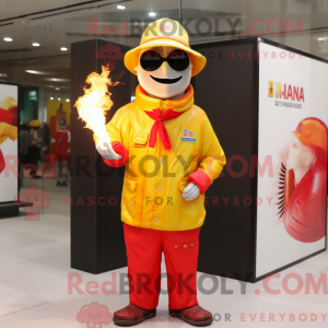 Mascot character of a Fire...