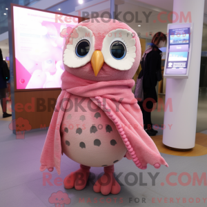 Mascot character of a Pink...