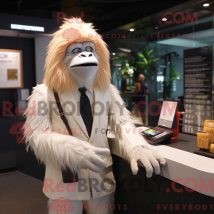 Mascot character of a White...