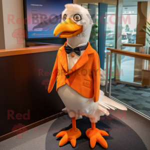 Orange Gull maskot drakt...