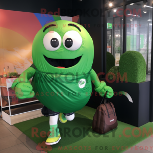Mascot character of a Green...