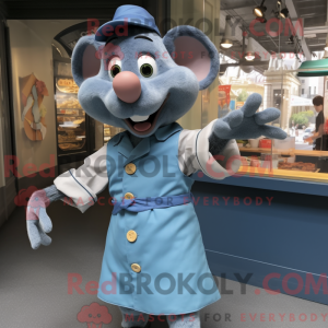 Mascot character of a Blue...
