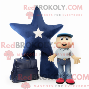 Mascot character of a Navy...
