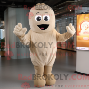 Característica da máscara e tecido bege anheng com body e eleitor - Pingente de mascote - REBROKO_370797 - RedBrokoly.com