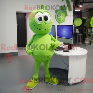 Mascot character of a Lime...