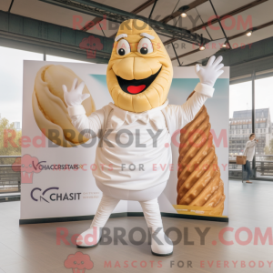 Mascot character of a White...