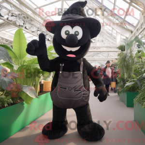 Maskottchen einer schwarzen...