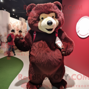 Personaje mascota de un oso...