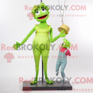 Postava maskota Lime Green...
