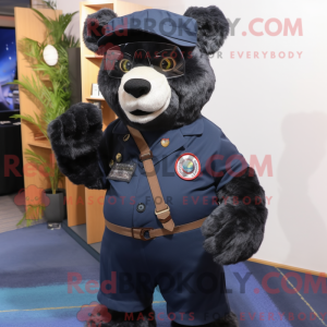 Mascot character of a Navy...