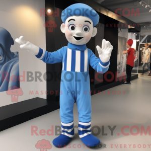 Mascot character of a Blue...