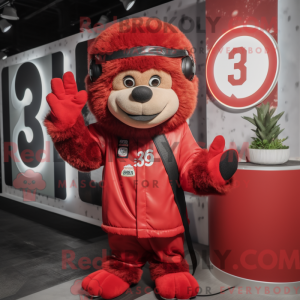 Mascot character of a Red...
