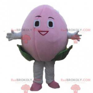 Giant lychee pink fruit mascot - Redbrokoly.com