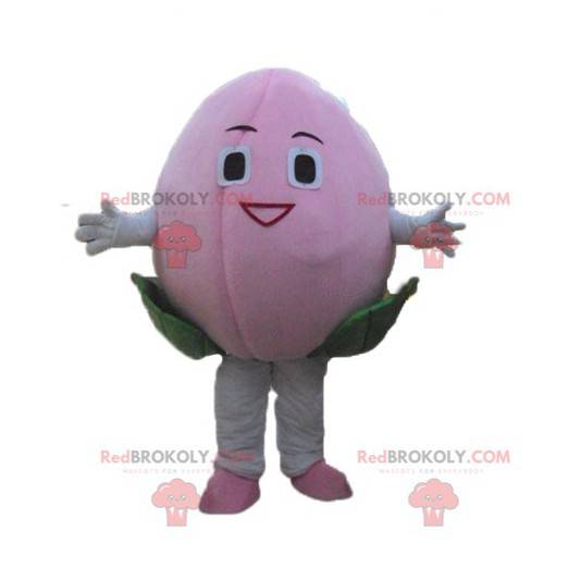 Reuze mascotte lychee roze fruit - Redbrokoly.com