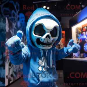 Mascot character of a Blue...
