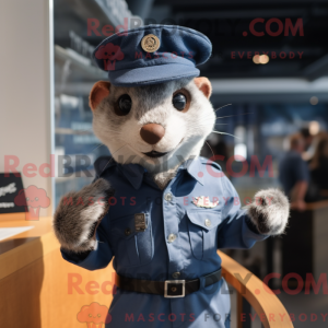 Mascot character of a Navy...