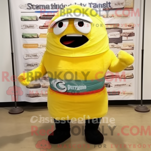 Mascot character of a Lemon...