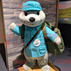Mascottefiguur van een...