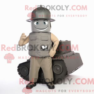 Mascot character of a Gray...