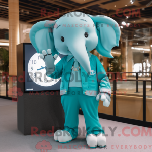 Máscara de elefante ciano...