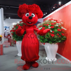 Mascot character of a Red...