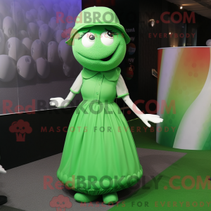 Mascot character of a Green...