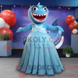 Mascot character of a Cyan...