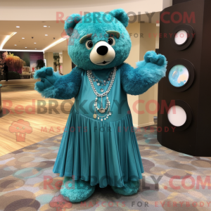 Personaje mascota de un oso...