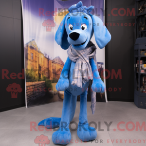 Mascot character of a Blue...
