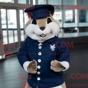 Mascot character of a Navy...