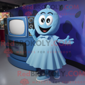 A máscara de uma TV azul é...