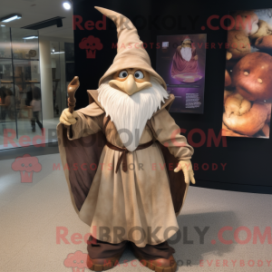 Postava maskota Tan Wizard...