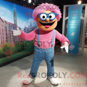Mascot character of a Pink...