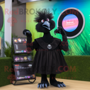 Black Emu mascotte kostuum...