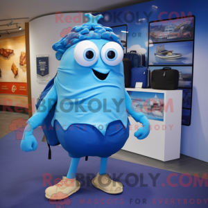 Postava maskota Blue Fried...