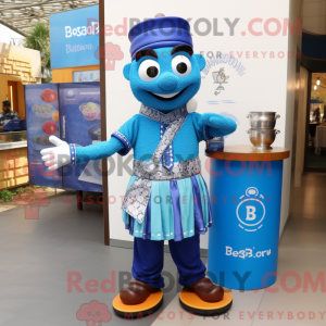 Postava maskota Blue...